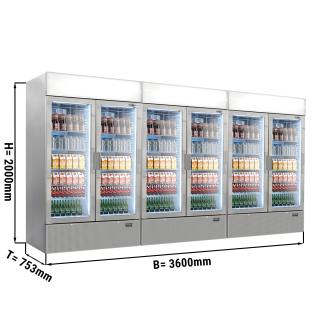 (3 kusy) Nápojová lednice - 1048 litrů (čistý objem) - ŠEDÝ