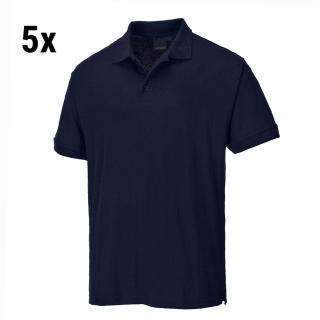 (5 kusů) Pánské polo triko - Námořnické - Velikost: 4XL