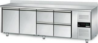 Chladicí stůl PREMIUM - 2,2 x 0,7 m - se 2 dvířky a 4 zásuvkami 1/2