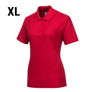 Dámské polo triko - červené - Velikost: XL