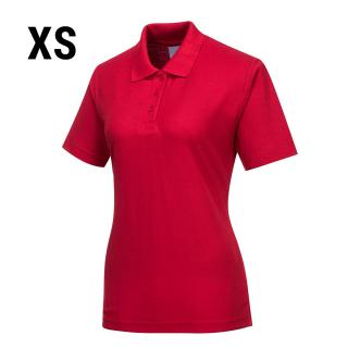 Dámské polo triko - červené - Velikost: XS