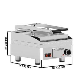 Elektrický duplex gril - 0,43 m - hladký