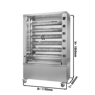 Elektrický gril PREMIUM - 6 jehel pro 36 kuřat