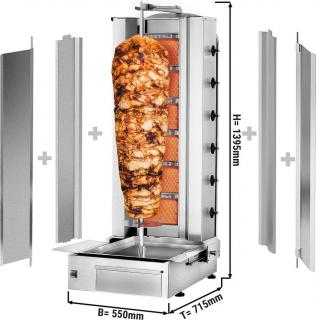 Gril na kebab Gyros/ doner - 6 hořáků - max. 100 kg