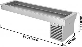 Instalační chladicí vana - 2,1m - +2 ~ +8 °C - 6x GN 1/1