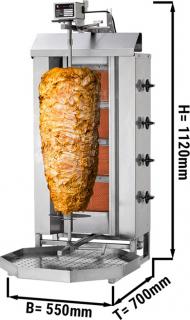 Kebab gril 4 hořáky do 60 kg