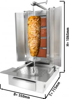Kebab gril 4 hořáky do 80 kg