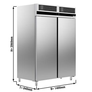 Lednice - 1,4 x 0,84 m - 1250 litrů - se 2 nerezovými  dveřmi