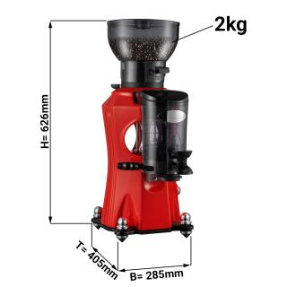 Mlýnek na kávu červený - 2 kg - 45 db