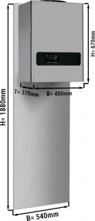 Nerezová nástěnná chladicí jednotka Plus - maximálně pro 5 m³