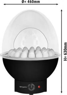 Ohřívač vajec pro bufet - na 37 vajec - matná černá