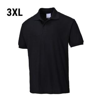 Pánské polo triko - černá - Velikost: 3XL