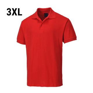 Pánské polo triko - červené - Velikost: 3XL