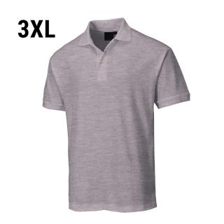 Pánské polo triko - Šedé - Velikost: 3XL