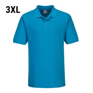 Pánské polo triko - vodově modrá - velikost: 3XL