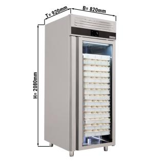 Pekařská lednice - 0,8 x 0,91 m - 1 skleněné dveře