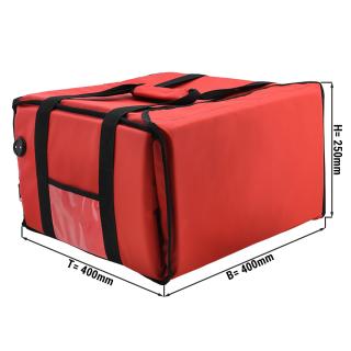 WarmBag/ Pizzabag PRO - 40 x 40 x 25 cm - elektricky vyhřívatelný - červený