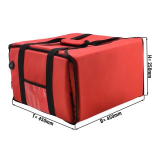 WarmBag/ Pizzabag PRO - 45 x 45 x 25 cm - elektricky vyhřívatelný - červený