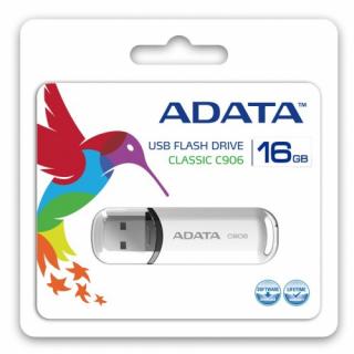 ADATA Flash Disk 16GB USB 2.0 Classic C906, bílý