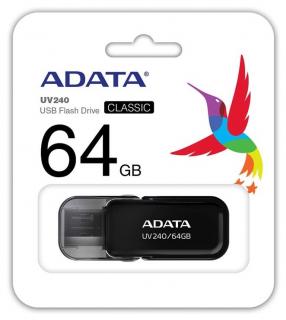 ADATA UV240 USB Flash Disk 64GB, USB 2.0 - Černý