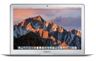 Apple Macbook Air 13  intel i5 | 128GB SSD | 8GB RAM (2017) - Stříbrná (Velmi dobrý)