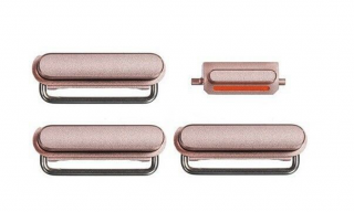 Boční kovová tlačítka pro Apple iPhone 6s - Pink