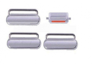 Boční kovová tlačítka pro Apple iPhone 6s - Silver
