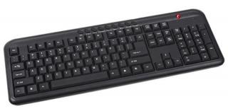 C-TECH klávesnice KB-102-M USB, multimediální, slim, black, CZ/SK