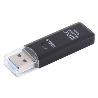 Čtečka SD karet, USB 3.0 - Černá