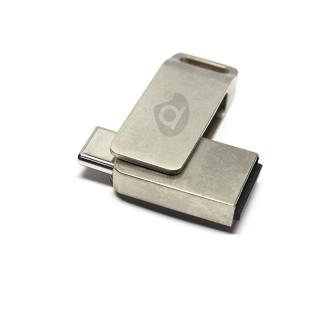 Flash Disk - Počítárna, 128GB, USB 3.0 a USB-C, Kovový
