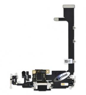 Napájecí datový konektor Apple iPhone 11 Pro Max - Černý (Originál)