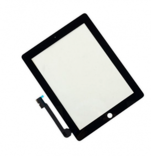 Přední dotykové sklo (touch screen) pro Apple iPad 3/4 Black - High Copy