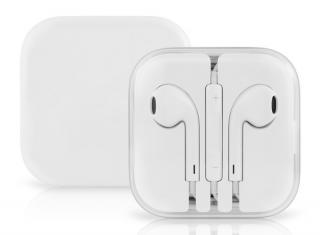 Sluchátka s ovládáním a mikrofonem pro Apple - bílá