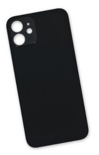 Zadní sklo Apple iPhone 12 - Black (Big Camera Hole)