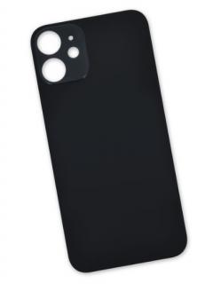 Zadní sklo Apple iPhone 12 mini - Black (Big Camera Hole)
