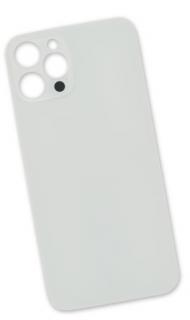 Zadní sklo Apple iPhone 12 Pro Max - White (Big Camera Hole)