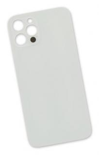 Zadní sklo Apple iPhone 12 Pro - White (Big Camera Hole)