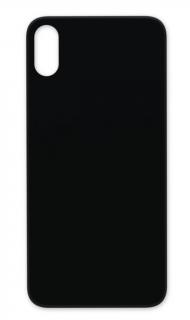 Zadní sklo Apple iPhone X - Black (Big Camera Hole )