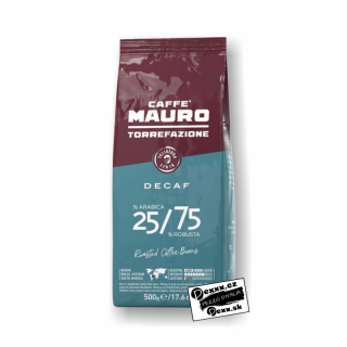 Mauro Bezkofeínová zrnková káva 500g 25% Arabica + 75% Robusta
