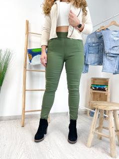 Klasické jegginy Khaki VĚTŠÍ VELIKOSTI  YM580-25  Velikosti: XL/XXL