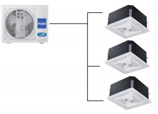 Kazetová Klimatizace Haier AB25 1+3 (2,5kW + 2,5kW + 2,5kW) Multi-split R32 včetně montáže