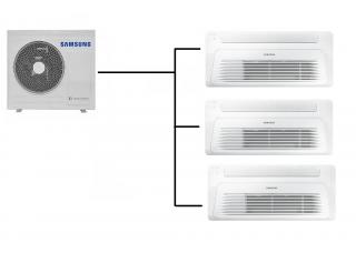 Kazetová Klimatizace Samsung Wind Free 1-Way 1+3 (2,6kW + 2,6kW + 2,6kW) Multi-split R32