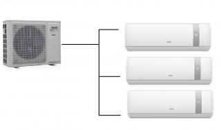 Klimatizace Aux J-Smart 1+3 ( 2,6kW + 2,6kW + 3,5kW) Multi-split R32