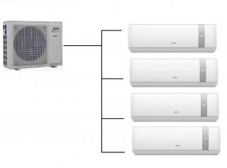 Klimatizace Aux J-Smart 1+4 ( 2,6kW + 2,6kW + 2,6kW + 3,5kW) Multi-split R32 včetně montáže