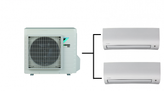 Klimatizace Daikin Comfora 1+2(2,5kW + 2,5kW) Multi-split R32 včetně montáže