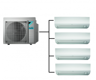 Klimatizace Daikin Perfera 1+4 (2kW + 2kW + 2KW + 2kW) Multi-split R32 včetně montáže
