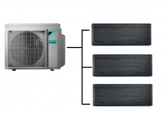 Klimatizace Daikin Stylish blackwood 1+3 (2,5kW + 2,5kW + 3,5kW) Multi-split R32