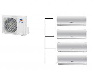 Klimatizace Gree Fairy II bílá 1+4( 2,7kW + 2,7kW + 3,5kW + 3,5kW ) Multi-split R32 včetně montáže