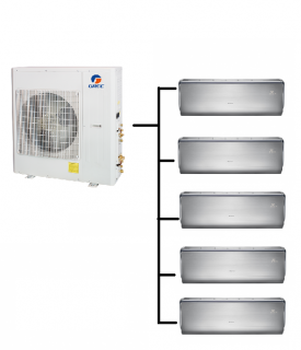 Klimatizace Gree U-CROWN 1+5 (2,7kW + 2,7kW + 2,7kW + 2,7kW + 2,7kW) Multi-split R32 včetně montáže