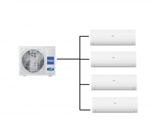 Klimatizace Haier Flexis plus bílá 1+4  (2,6kW + 2,6kW + 2,6kW + 2,6kW) Multi-split R32